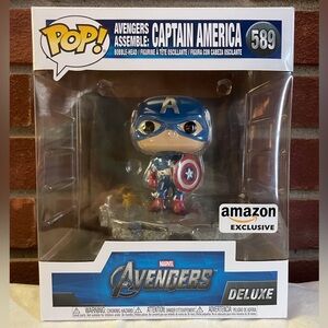 Funko Pop! Deluxe Marvel Avengers Captain America #589